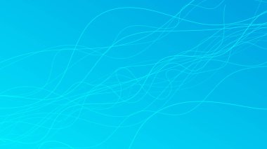 Dalga ışınlarıyla soyut eğimli arkaplan. Hareket bulanık beyaz kıvrımlı soyut mavi eğimli arkaplan. Başlık pankartı. Parlak soyut sunum arkaplanı. Vektör illüstrasyonu