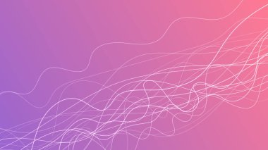 Dalga ışınlarıyla soyut eğimli arkaplan. Hareket bulanık beyaz kıvrımlı soyut menekşe eğimli arkaplan. Başlık pankartı. Parlak soyut sunum arkaplanı. Vektör illüstrasyonu