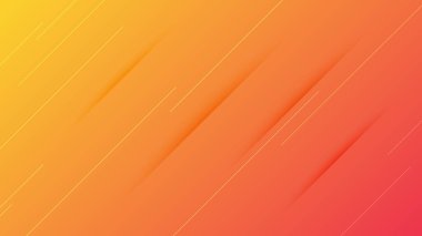 Çizgiler ve gölgelerle soyut turuncu eğimli arka plan. Başlık pankartı. Parlak soyut sunum arkaplanı. Vektör illüstrasyonu