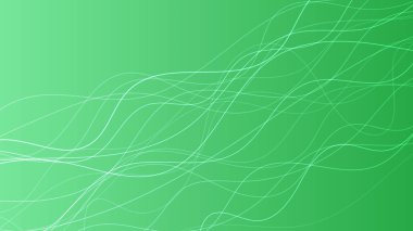 Dalga ışınlarıyla soyut eğimli arkaplan. Hareket bulanık beyaz kıvrımlı soyut yeşil eğimli arkaplan. Başlık pankartı. Parlak soyut sunum arkaplanı. Vektör illüstrasyonu