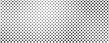 Noktalı arka plan. Çizgi roman tarzında siyah ve beyaz pop sanatları. Tek renkli nokta dokusu. Vektör illüstrasyonu