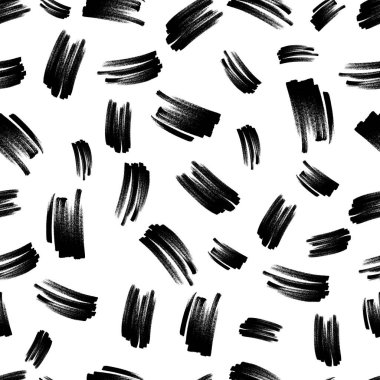 Koyu elle çizilmiş kusursuz desen beyaz arka planda karalama lekesi. Soyut grunge dokusu. Vektör illüstrasyonu