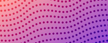 Yarım ton arkaplan ve akıcı noktalar. Violet soyut dalga dokusu. Vektör illüstrasyonu