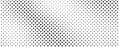 Noktalı arka plan. Çizgi roman tarzında siyah ve beyaz pop sanatları. Tek renkli nokta dokusu. Vektör illüstrasyonu
