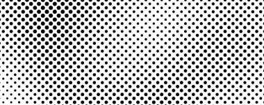 Noktalı arka plan. Çizgi roman tarzında siyah ve beyaz pop sanatları. Tek renkli nokta dokusu. Vektör illüstrasyonu