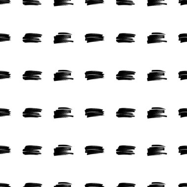 Koyu elle çizilmiş kusursuz desen beyaz arka planda karalama lekesi. Soyut grunge dokusu. Vektör illüstrasyonu