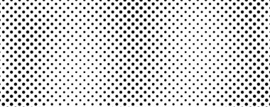 Noktalı arka plan. Çizgi roman tarzında siyah ve beyaz pop sanatları. Tek renkli nokta dokusu. Vektör illüstrasyonu