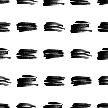 Koyu elle çizilmiş kusursuz desen beyaz arka planda karalama lekesi. Soyut grunge dokusu. Vektör illüstrasyonu
