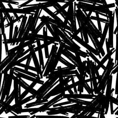 Koyu elle çizilmiş kusursuz desen beyaz arka planda karalama lekesi. Soyut grunge dokusu. Vektör illüstrasyonu