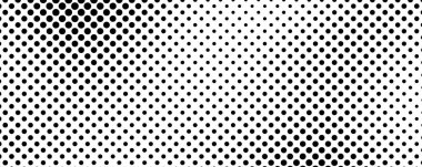 Noktalı arka plan. Çizgi roman tarzında siyah ve beyaz pop sanatları. Tek renkli nokta dokusu. Vektör illüstrasyonu