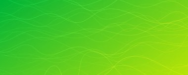 Dalga ışınlarıyla soyut eğimli arkaplan. Hareket bulanık beyaz kıvrımlı soyut yeşil eğimli arkaplan. Başlık pankartı. Parlak soyut sunum arkaplanı. Vektör illüstrasyonu