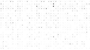 Kareli soyut geometrik arkaplan. Beyaz üzerine gri pikseller ve boş alan. Dijital iş arkaplanı. Vektör illüstrasyonu