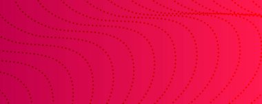 Yarım ton arkaplan ve akıcı noktalar. Kırmızı soyut dalga dokusu. Vektör illüstrasyonu