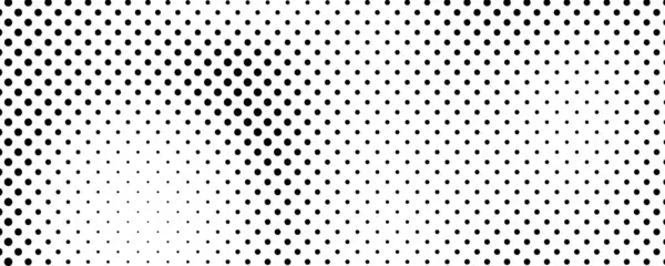 Noktalı arka plan. Çizgi roman tarzında siyah ve beyaz pop sanatları. Tek renkli nokta dokusu. Vektör illüstrasyonu