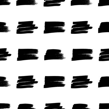 Koyu elle çizilmiş kusursuz desen beyaz arka planda karalama lekesi. Soyut grunge dokusu. Vektör illüstrasyonu