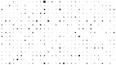 Kareli soyut geometrik arkaplan. Beyaz üzerine gri pikseller ve boş alan. Dijital iş arkaplanı. Vektör illüstrasyonu