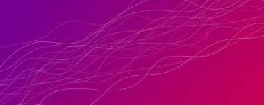 Dalga ışınlarıyla soyut eğimli arkaplan. Hareket bulanık beyaz kıvrımlı soyut mor eğimli arkaplan. Başlık pankartı. Parlak soyut sunum arkaplanı. Vektör illüstrasyonu