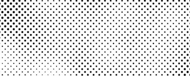 Noktalı arka plan. Çizgi roman tarzında siyah ve beyaz pop sanatları. Tek renkli nokta dokusu. Vektör illüstrasyonu