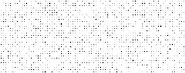 Kareli soyut geometrik arkaplan. Beyaz üzerine gri pikseller ve boş alan. Dijital iş arkaplanı. Vektör illüstrasyonu