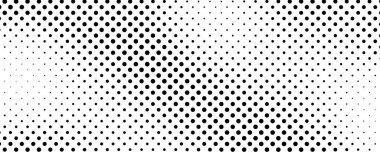 Noktalı arka plan. Çizgi roman tarzında siyah ve beyaz pop sanatları. Tek renkli nokta dokusu. Vektör illüstrasyonu