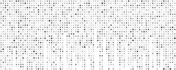 Kareli soyut geometrik arkaplan. Beyaz üzerine gri pikseller ve boş alan. Dijital iş arkaplanı. Vektör illüstrasyonu