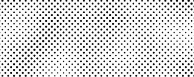 Noktalı arka plan. Çizgi roman tarzında siyah ve beyaz pop sanatları. Tek renkli nokta dokusu. Vektör illüstrasyonu