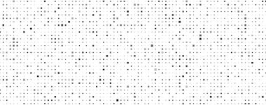 Kareli soyut geometrik arkaplan. Beyaz üzerine gri pikseller ve boş alan. Dijital iş arkaplanı. Vektör illüstrasyonu