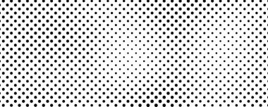 Noktalı arka plan. Çizgi roman tarzında siyah ve beyaz pop sanatları. Tek renkli nokta dokusu. Vektör illüstrasyonu