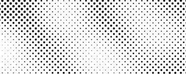 Noktalı arka plan. Çizgi roman tarzında siyah ve beyaz pop sanatları. Tek renkli nokta dokusu. Vektör illüstrasyonu