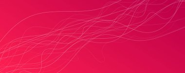 Dalga ışınlarıyla soyut eğimli arkaplan. Hareket bulanık beyaz kıvrımlı soyut kırmızı eğimli arkaplan. Başlık pankartı. Parlak soyut sunum arkaplanı. Vektör illüstrasyonu