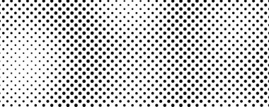 Noktalı arka plan. Çizgi roman tarzında siyah ve beyaz pop sanatları. Tek renkli nokta dokusu. Vektör illüstrasyonu