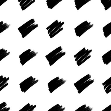 Koyu elle çizilmiş kusursuz desen beyaz arka planda karalama lekesi. Soyut grunge dokusu. Vektör illüstrasyonu