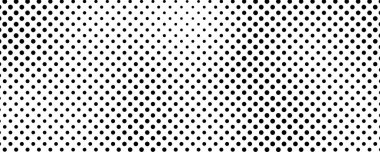 Noktalı arka plan. Çizgi roman tarzında siyah ve beyaz pop sanatları. Tek renkli nokta dokusu. Vektör illüstrasyonu
