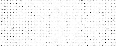 Kareli soyut geometrik arkaplan. Beyaz üzerine gri pikseller ve boş alan. Dijital iş arkaplanı. Vektör illüstrasyonu