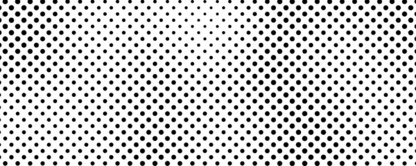 Noktalı arka plan. Çizgi roman tarzında siyah ve beyaz pop sanatları. Tek renkli nokta dokusu. Vektör illüstrasyonu