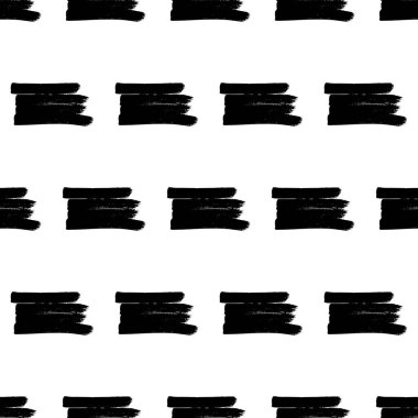 Koyu elle çizilmiş kusursuz desen beyaz arka planda karalama lekesi. Soyut grunge dokusu. Vektör illüstrasyonu