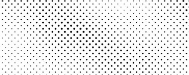 Noktalı arka plan. Çizgi roman tarzında siyah ve beyaz pop sanatları. Tek renkli nokta dokusu. Vektör illüstrasyonu