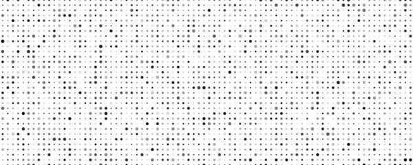 Dairesel soyut geometrik arkaplan. Beyaz üzerine gri pikseller ve boş alan. Dijital iş arkaplanı. Vektör illüstrasyonu