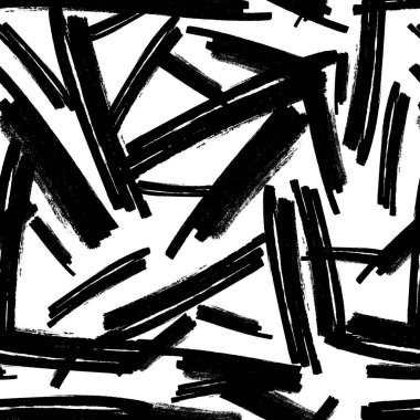 Koyu elle çizilmiş kusursuz desen beyaz arka planda karalama lekesi. Soyut grunge dokusu. Vektör illüstrasyonu