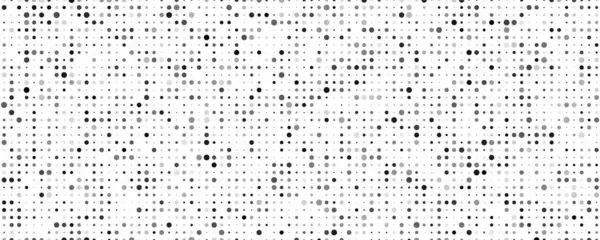 Dairesel soyut geometrik arkaplan. Beyaz üzerine gri pikseller ve boş alan. Dijital iş arkaplanı. Vektör illüstrasyonu