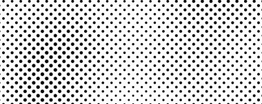 Noktalı arka plan. Çizgi roman tarzında siyah ve beyaz pop sanatları. Tek renkli nokta dokusu. Vektör illüstrasyonu