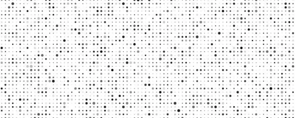 Dairesel soyut geometrik arkaplan. Beyaz üzerine gri pikseller ve boş alan. Dijital iş arkaplanı. Vektör illüstrasyonu