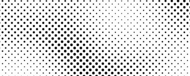 Noktalı arka plan. Çizgi roman tarzında siyah ve beyaz pop sanatları. Tek renkli nokta dokusu. Vektör illüstrasyonu