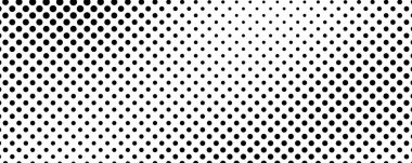 Noktalı arka plan. Çizgi roman tarzında siyah ve beyaz pop sanatları. Tek renkli nokta dokusu. Vektör illüstrasyonu