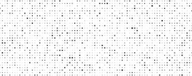 Kareli soyut geometrik arkaplan. Beyaz üzerine gri pikseller ve boş alan. Dijital iş arkaplanı. Vektör illüstrasyonu