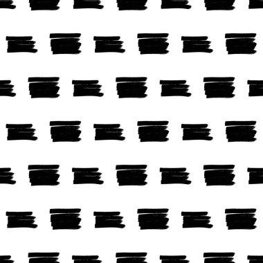 Koyu elle çizilmiş kusursuz desen beyaz arka planda karalama lekesi. Soyut grunge dokusu. Vektör illüstrasyonu