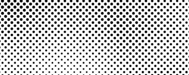 Noktalı arka plan. Çizgi roman tarzında siyah ve beyaz pop sanatları. Tek renkli nokta dokusu. Vektör illüstrasyonu