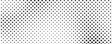 Noktalı arka plan. Çizgi roman tarzında siyah ve beyaz pop sanatları. Tek renkli nokta dokusu. Vektör illüstrasyonu