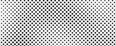 Noktalı arka plan. Çizgi roman tarzında siyah ve beyaz pop sanatları. Tek renkli nokta dokusu. Vektör illüstrasyonu