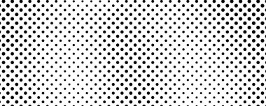 Noktalı arka plan. Çizgi roman tarzında siyah ve beyaz pop sanatları. Tek renkli nokta dokusu. Vektör illüstrasyonu